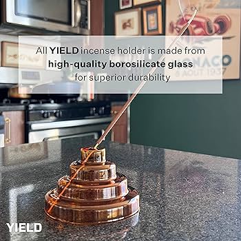 Amazon.com: Yield Meso Glass Incense Holder - Clear